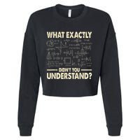 Funny Physicist Scienctist Nerd Geek Gift Physics Cropped Pullover Crew
