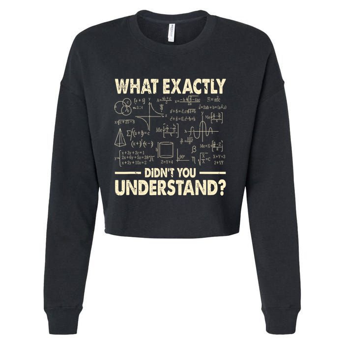 Funny Physicist Scienctist Nerd Geek Gift Physics Cropped Pullover Crew