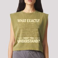 Funny Physicist Scienctist Nerd Geek Gift Physics Garment-Dyed Women's Muscle Tee