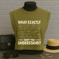 Funny Physicist Scienctist Nerd Geek Gift Physics Garment-Dyed Women's Muscle Tee