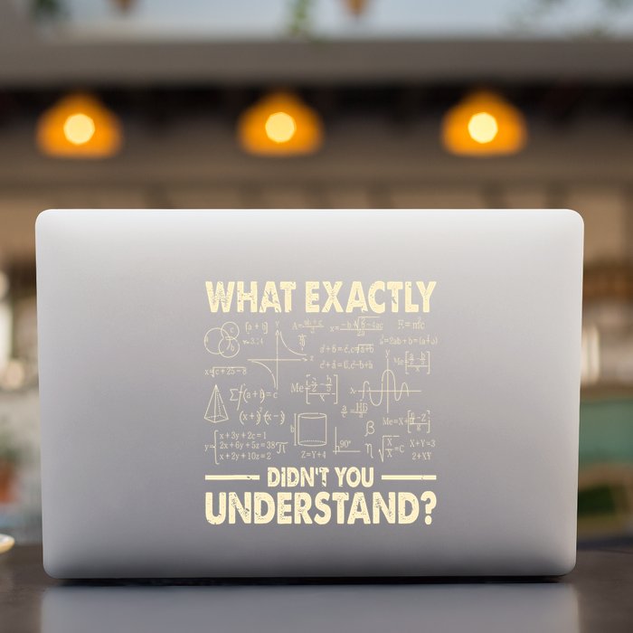 Funny Physicist Scienctist Nerd Geek Gift Physics Permanent Decal Sticker