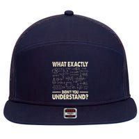 Funny Physicist Scienctist Nerd Geek Gift Physics 7 Panel Mesh Trucker Snapback Hat