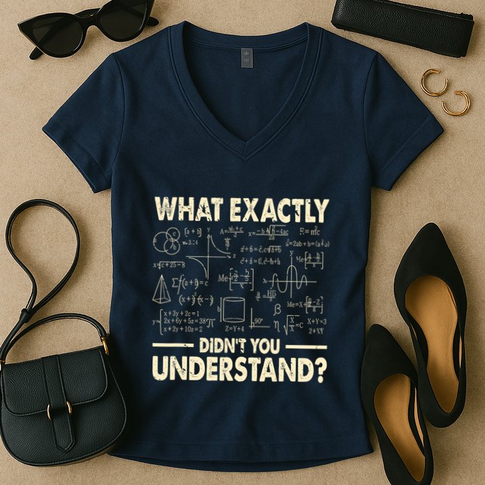 Funny Physicist Scienctist Nerd Geek Gift Physics Women's V-Neck T-Shirt