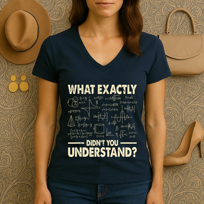 Funny Physicist Scienctist Nerd Geek Gift Physics Women's V-Neck T-Shirt