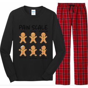 Funny Pain Scale Nurse Christmas Gingerbread Xmas Holiday Long Sleeve Pajama Set