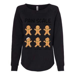 Funny Pain Scale Nurse Christmas Gingerbread Xmas Holiday Womens California Wash Sweatshirt