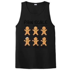 Funny Pain Scale Nurse Christmas Gingerbread Xmas Holiday PosiCharge Competitor Tank