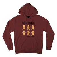 Funny Pain Scale Nurse Christmas Gingerbread Xmas Holiday Hoodie