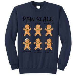 Funny Pain Scale Nurse Christmas Gingerbread Xmas Holiday Sweatshirt