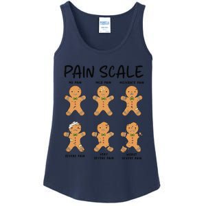 Funny Pain Scale Nurse Christmas Gingerbread Xmas Holiday Ladies Essential Tank