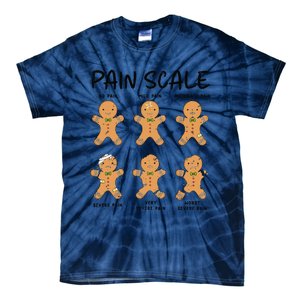 Funny Pain Scale Nurse Christmas Gingerbread Xmas Holiday Tie-Dye T-Shirt