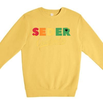 Funny Passover Seder Coordinator Jewish Passover Leader Premium Crewneck Sweatshirt