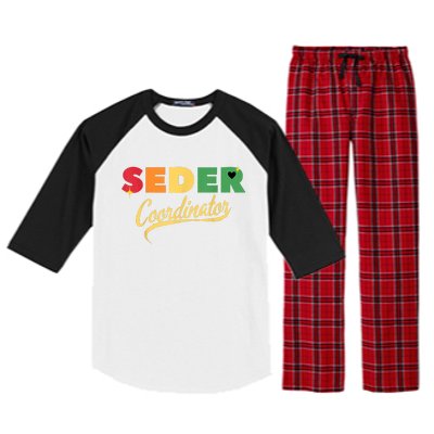 Funny Passover Seder Coordinator Jewish Passover Leader Raglan Sleeve Pajama Set