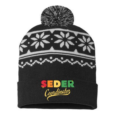 Funny Passover Seder Coordinator Jewish Passover Leader USA-Made Snowflake Beanie