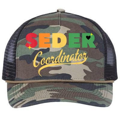 Funny Passover Seder Coordinator Jewish Passover Leader Retro Rope Trucker Hat Cap