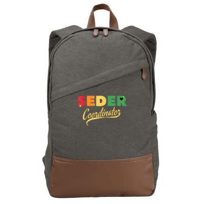 Funny Passover Seder Coordinator Jewish Passover Leader Cotton Canvas Backpack