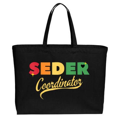 Funny Passover Seder Coordinator Jewish Passover Leader Cotton Canvas Jumbo Tote