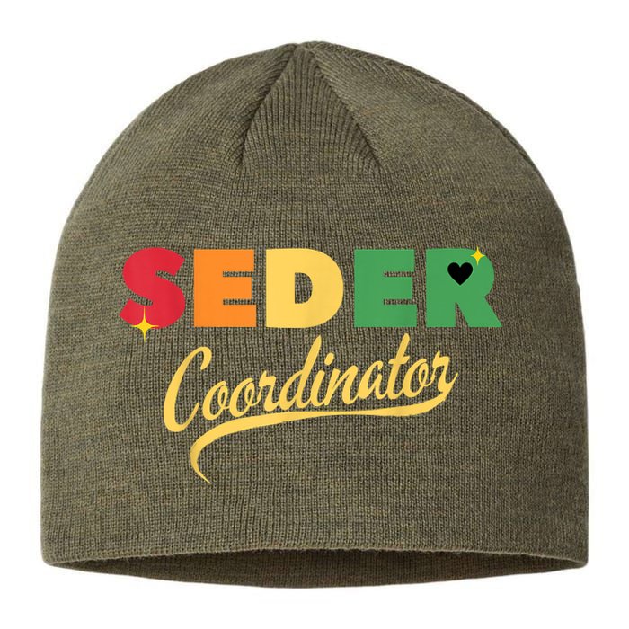 Funny Passover Seder Coordinator Jewish Passover Leader Sustainable Beanie