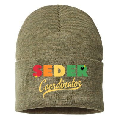 Funny Passover Seder Coordinator Jewish Passover Leader Sustainable Knit Beanie