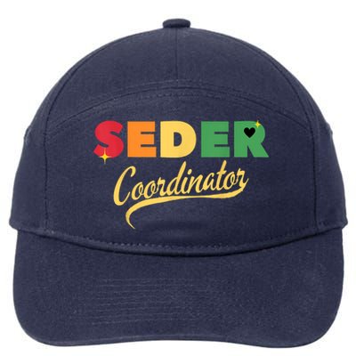 Funny Passover Seder Coordinator Jewish Passover Leader 7-Panel Snapback Hat