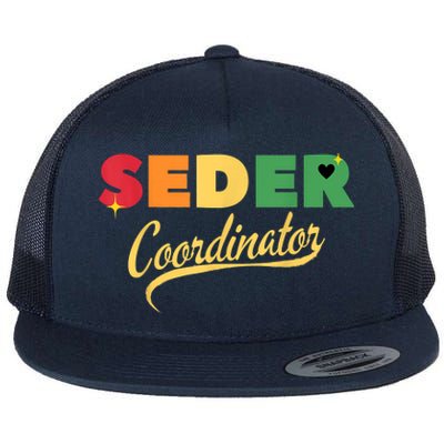 Funny Passover Seder Coordinator Jewish Passover Leader Flat Bill Trucker Hat