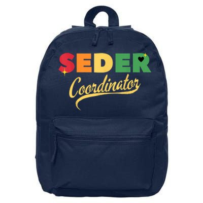 Funny Passover Seder Coordinator Jewish Passover Leader 16 in Basic Backpack