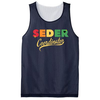 Funny Passover Seder Coordinator Jewish Passover Leader Mesh Reversible Basketball Jersey Tank