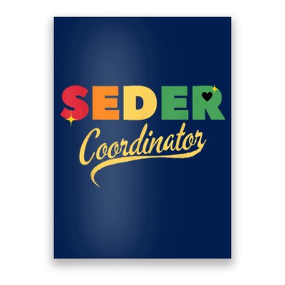 Funny Passover Seder Coordinator Jewish Passover Leader Poster