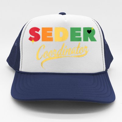 Funny Passover Seder Coordinator Jewish Passover Leader Trucker Hat