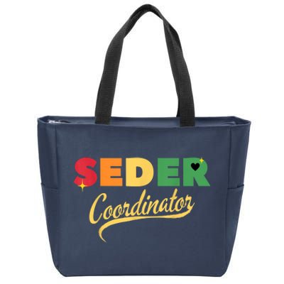 Funny Passover Seder Coordinator Jewish Passover Leader Zip Tote Bag