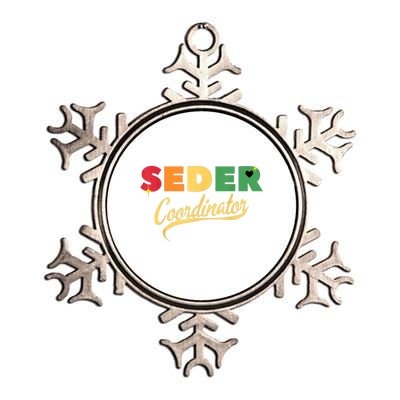 Funny Passover Seder Coordinator Jewish Passover Leader Metallic Star Ornament