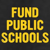Fund Public Schools Raglan Baseball 7 Panel Mesh Trucker Snapback Hat
