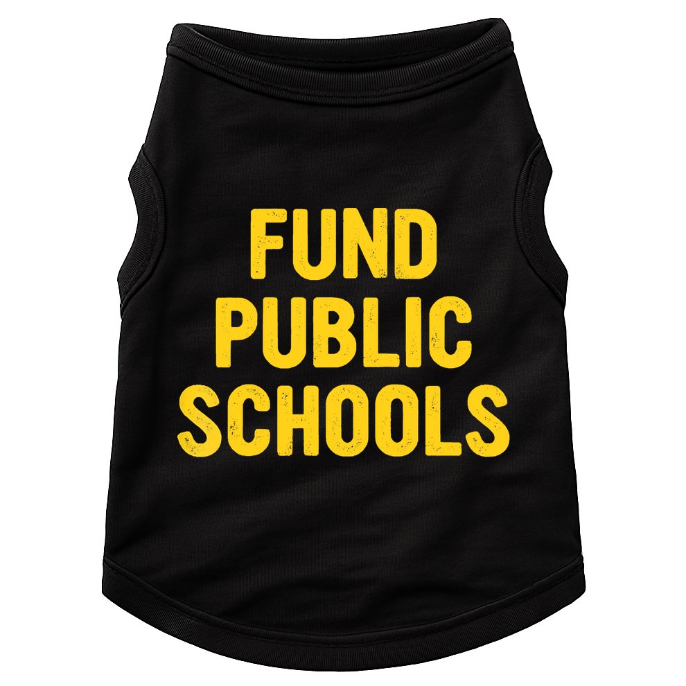 Fund Public Schools Raglan Baseball Doggie Tank