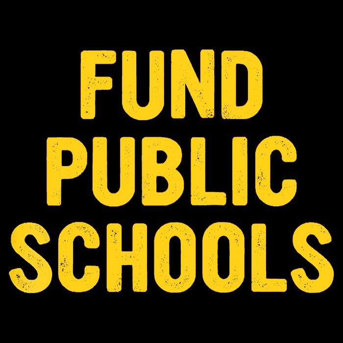 Fund Public Schools Raglan Baseball Flexfit Unipanel Trucker Cap