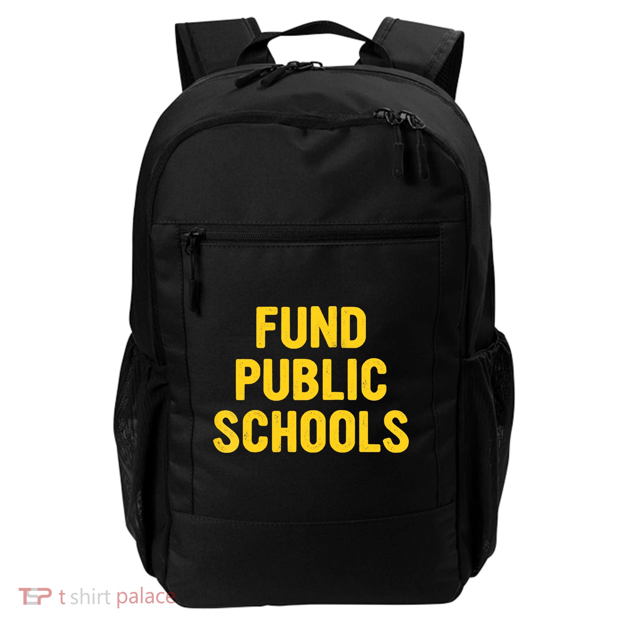Fund Public Schools Raglan Baseball Backpack