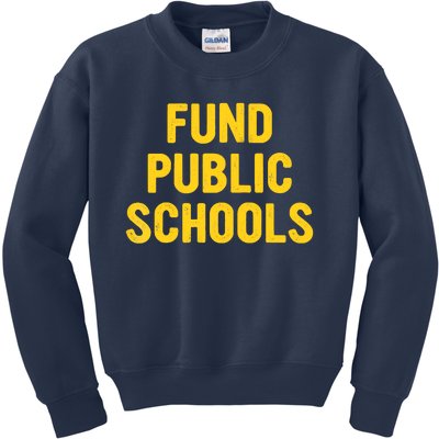 Fund Public Schools Raglan Baseball Kids Sweatshirt