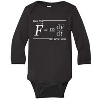 Funny Physics Science Baby Long Sleeve Bodysuit