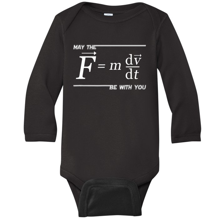 Funny Physics Science Baby Long Sleeve Bodysuit