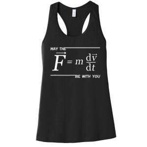 Funny Physics Science Women's Racerback Tank