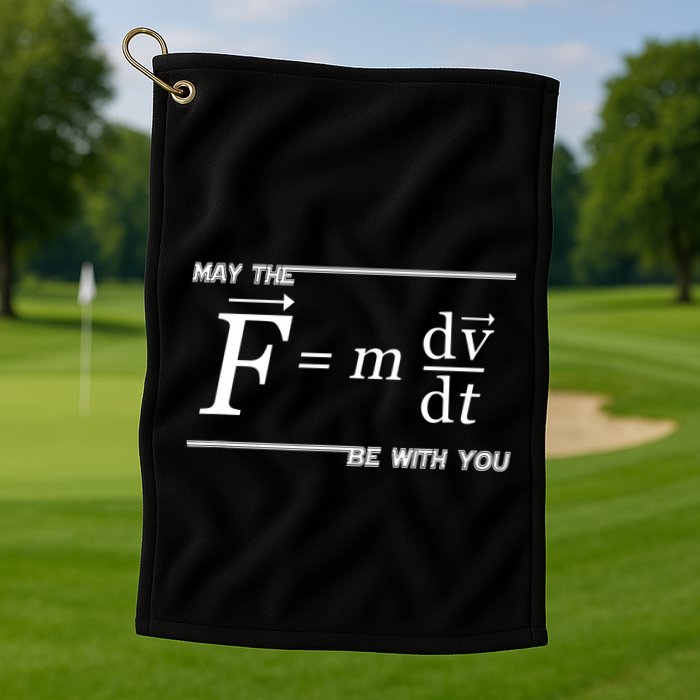 Funny Physics Science Golf Towel
