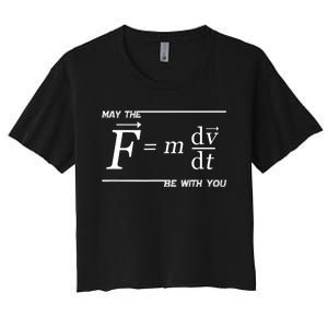 Funny Physics Science Women's Crop Top Tee