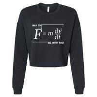 Funny Physics Science Cropped Pullover Crew