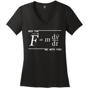 Funny Physics Science Women's V-Neck T-Shirt