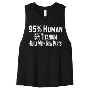 Funny Post Surgery Recovery Get Well Soon Women's Racerback Cropped Tank