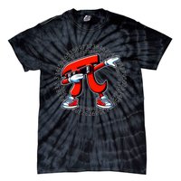 Funny Pi Symbol Dabbing Pi Day Pi Math Tie-Dye T-Shirt