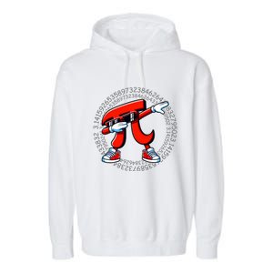 Funny Pi Symbol Dabbing Pi Day Pi Math Garment-Dyed Fleece Hoodie