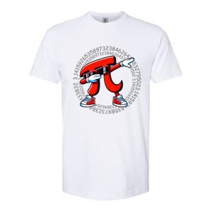 Funny Pi Symbol Dabbing Pi Day Pi Math Softstyle CVC T-Shirt