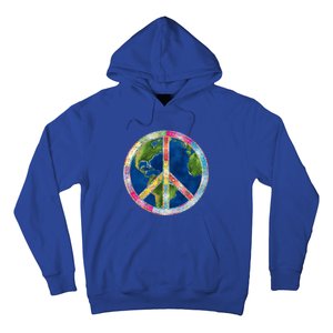 Flower Peace Sign World Peace Hippy 70's Symbol Of Peace Gift Hoodie