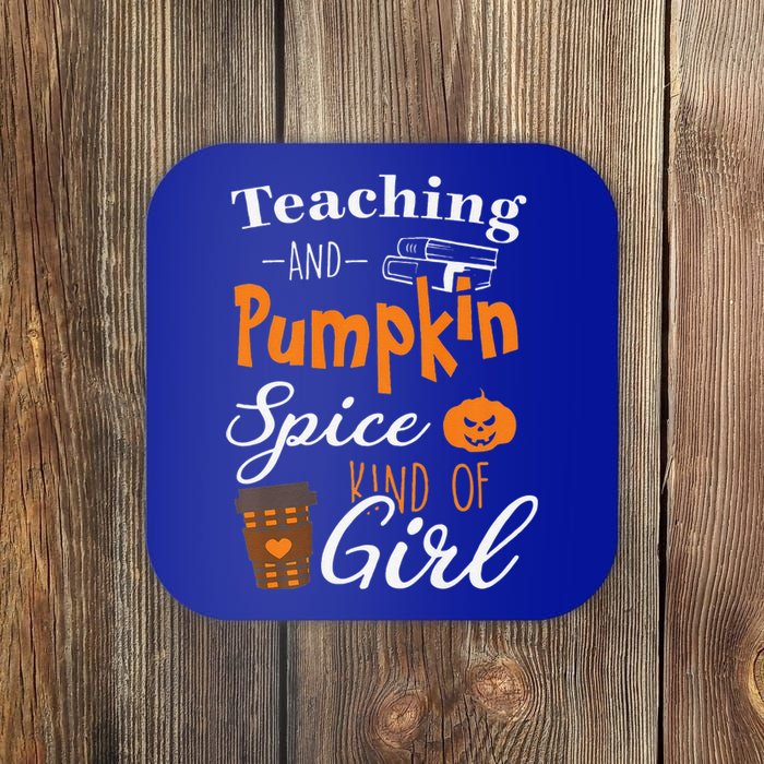 Funny Pumpkin Spice Coffee Ladies Halloween Teacher Premium Coaster