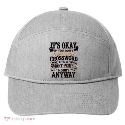 Funny Puzzle Solving Cruciverbalism For A Cruciverbalist 7-Panel Snapback Hat